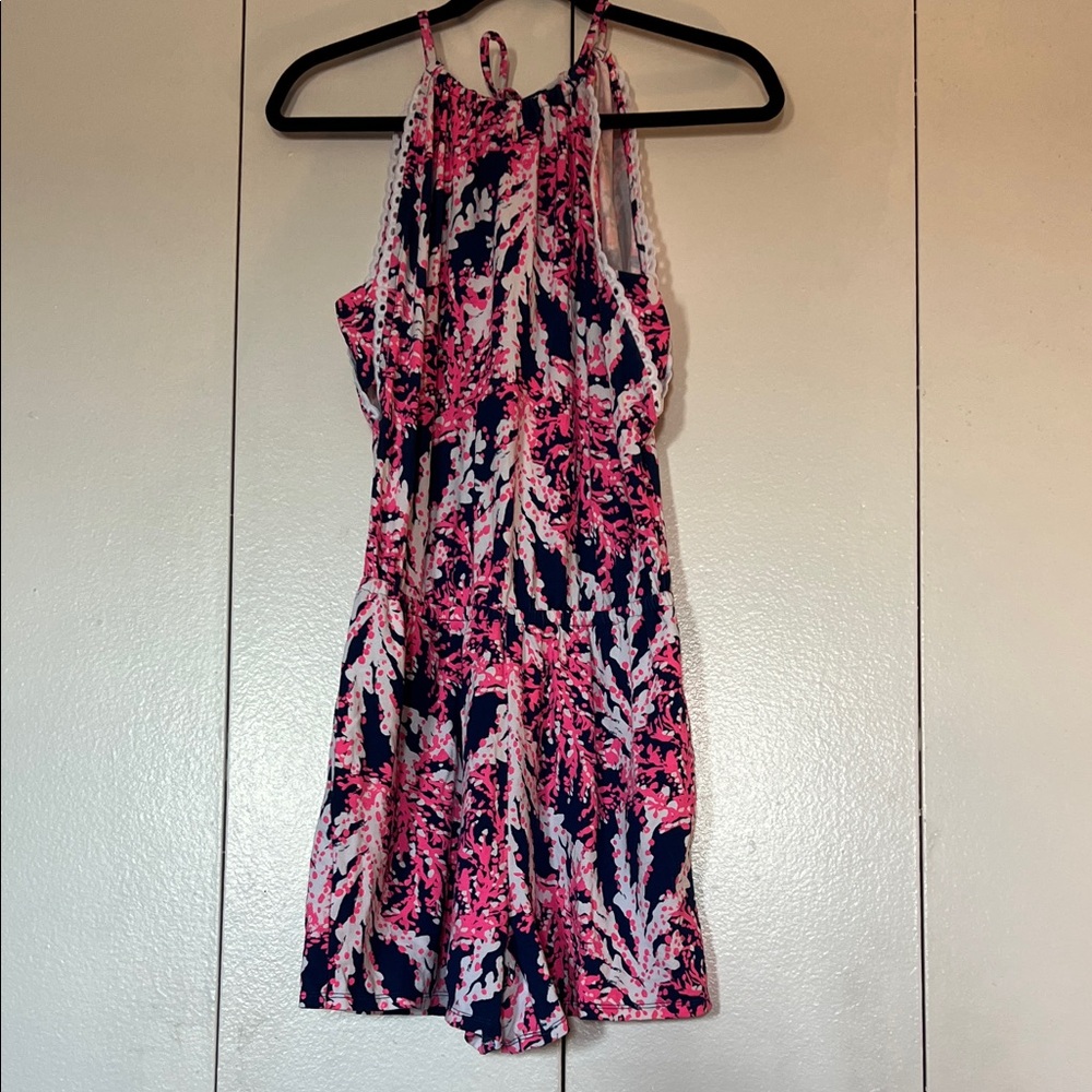 Lilly Pulitzer Pink and Blue Jumpsuit